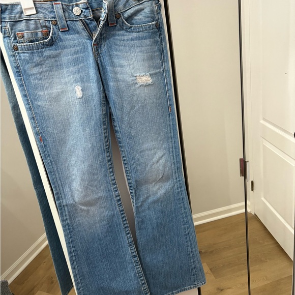 True Religion Blue Flare Jeans - Picture 3 of 8
